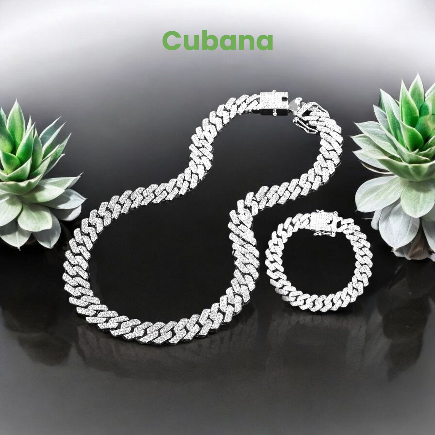 Cubana Necklace and Bracelet Set